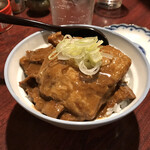 おうちあそび - 料理写真:*もつ煮+めし(¥700)
+トッピング きつね(¥80)