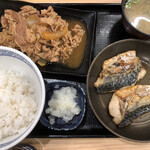 Yoshinoya - ♪牛皿炙り塩鯖定食