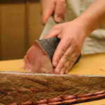 道人 - 桜鰤切り分け中1