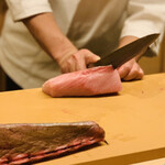 道人 - 桜鰤切り分け中2