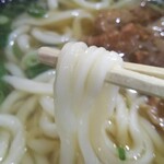 Udon Jinsei Tamon - 麺  細い