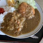 松葉食堂 - コロッケカレー