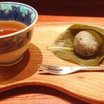 Soba Hirakawa - 3月蕎麦懐石：麩饅頭と蕎麦茶