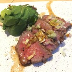 Tsu Xen Ron - 3/10　ローストビーフ　黒酢と豆板醤のソース