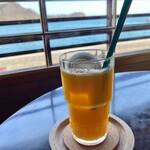 후나야도 카페 와카쵸우 - 오마치 귤 크림 소다