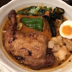 札幌スープカレー専門店エスパーイトウ - 月イチカレー+揚げレッグ