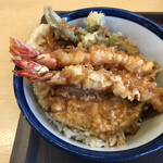 Tendon Tenya - 上天丼（税込500円）たらの芽（税込130円）