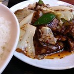 北京遊膳 - 回鍋肉のアップ