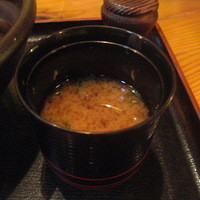 馳走いなせや - 赤だし。