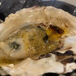 Grilled Oyster with anchovy butter
