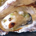 Grilled Oyster with grated yam