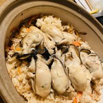 なごみや一夜 - 牡蠣めし、牡蠣３ヶ入り