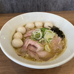 煮干拉麺 小烏丸 - 【限定】鯛煮干そばver白　
            味付うずら