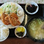 Toku ichi - アジフライ定食＋アラ汁