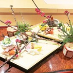 銀座 しのはら - 八寸は桃の節句仕様