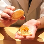 銀座 しのはら - フォアグラ最中