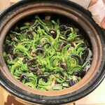 銀座 しのはら - 土鍋いっぱいの山菜