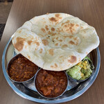 インド料理 Ｖｉｃｋｙ - Ｂセット（キーマvvh、日替→ナスとチキンvvh ）