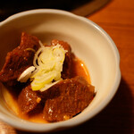 焼肉ハウス大将軍 - お通し(煮タン)