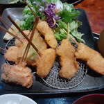 「串揚げ定食（8本）」