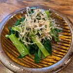 Yakitori Ramon - 山葵菜ひたし フレッシュさが際立ち口直しに良し