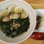 UMAMI SOUP Noodles 虹ソラ - 限定麺「新ワカメとハマグリの塩ソバ」(2020年3月17日)