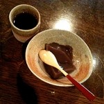 たねや日牟禮茶屋 - デザートの水羊羹