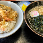 さぬき - 天丼セット 1,050円