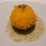 レフェルヴェソンス - 太陽と水の味～はっさくとフレッシュチーズのダックワーズ.無農薬蜂蜜.オレンジとディル