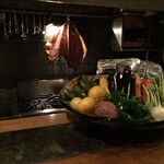 大どころ - 大きなヒラメの骨煎餅（装飾用になったようです）