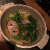 大どころ - ハマグリと春野菜のお鍋