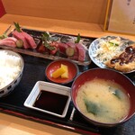 再来 - まぐろ三種盛り定食