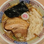 煮干らぁめん 有頂天 - 煮干しワンタントッピング