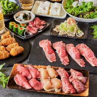 プレミアムコース 創作串料理と人気の肉寿司食べ比べが楽しめる 8品3h飲み放題付 4 500円 串揚げと肉炙り寿司 Kushiemon 静岡本店 串笑門 新静岡 居酒屋 食べログ プレミアムコース 創作串料理と人気の肉寿司食べ比べが楽しめる 8品3h飲み放題付 4 500円 串揚げと肉炙り寿司 Kushiemon 静岡本店 串笑門 新静岡 居酒屋 食べログ