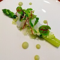 le・sud - 佐賀のグリーンアスパラ、甲イカ、ロマネスコ、アボカドのソース