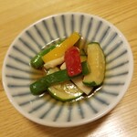 Mitaniya - 晩酌セットのおつまみ① 野菜の煮物