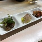 がばちょ - セット（アテ３品+ドリンク1杯/500円）