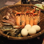 地獄蒸し屋台 - 蒸し後