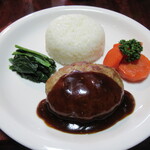 茶房虹の村陶苑 - 特製ハンバーグ