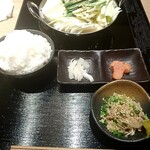 博多もつ鍋おおやま - もつ鍋御膳(ご飯大盛)