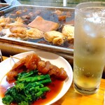 博多のおでん - ハイボール&すじ&菜の花