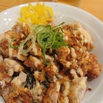 らあめん天 - セットの鶏からごはん