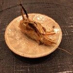 みつき - 猛者エビの頭は炭火焼で！