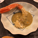 みつき - 松葉蟹の蟹味噌しゃぶしゃぶ！