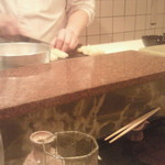 車力門 ちゃわんぶ - 大将の手さばき