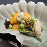 くろぎ - 炊き合わせに雲丹