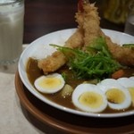 カレーの店　ヒロコロンボ - エビフライカレーミックス