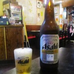 欽ちゃん焼肉 168 - Asahi SUPER DRY 大瓶 580円（税別）。　　　　　2020.03.19