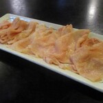 欽ちゃん焼肉 168 - 鶏皮 280円（税別）。　　　　　2020.03.19