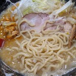 麺処 蓮海 - まぐろ豚骨味噌ラーメンアップ